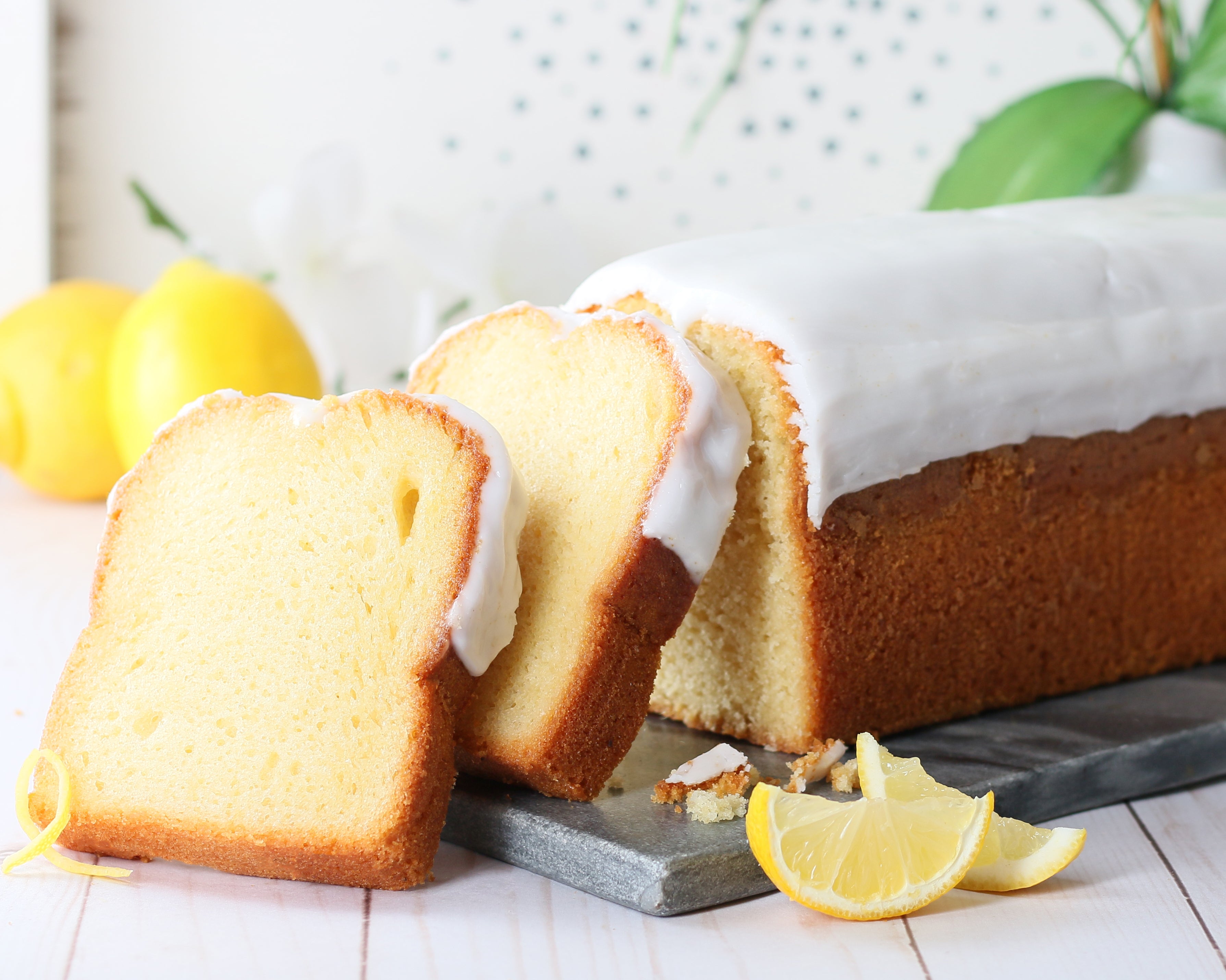 Iced Lemon Pound Cake